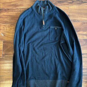 Mens Ted Baker Quarter Zip Sweater, Size 4